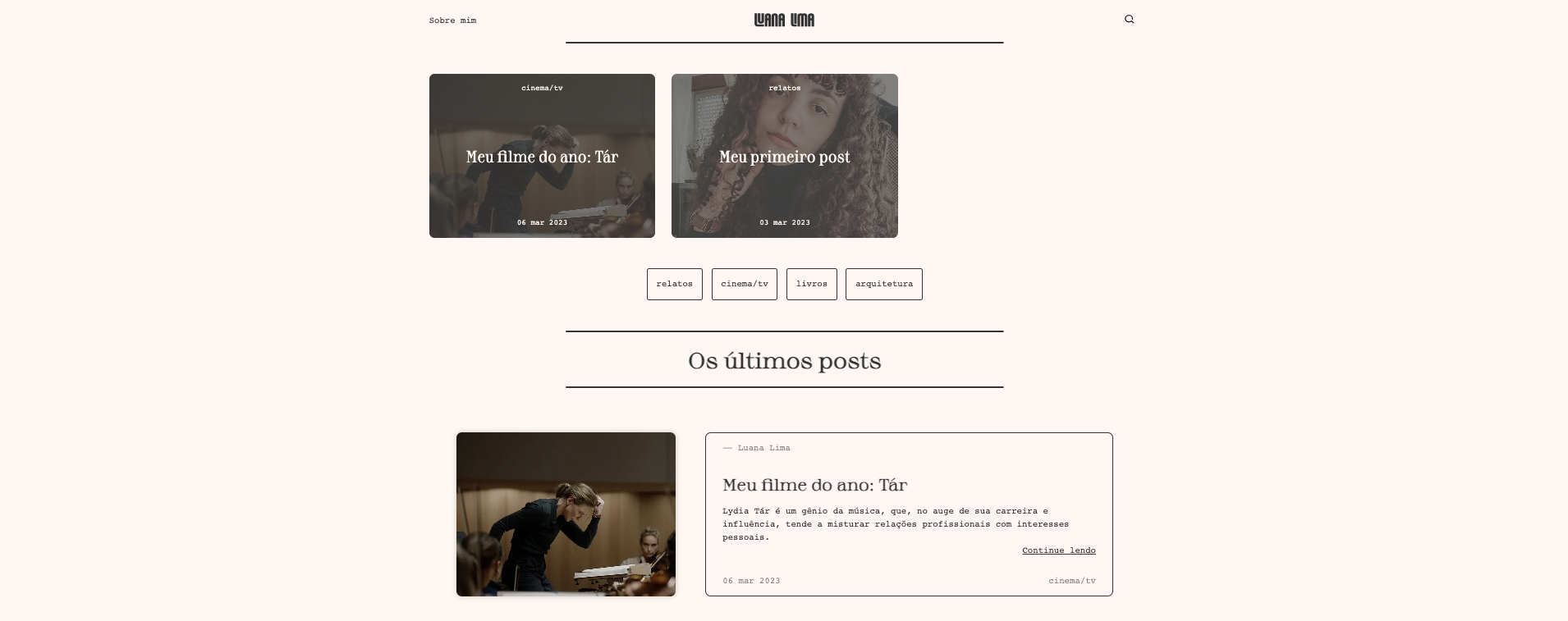 Blog project preview
